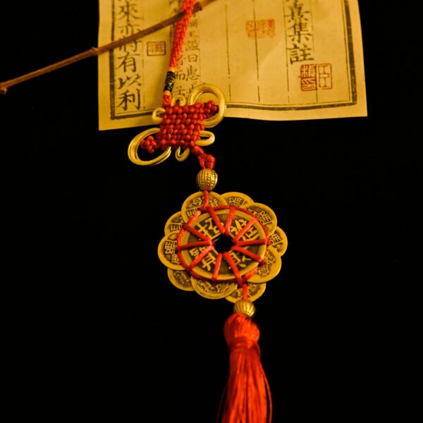 Kismet Copper Coin Ring & Gourd Chinese Knot Pendant - Image 2