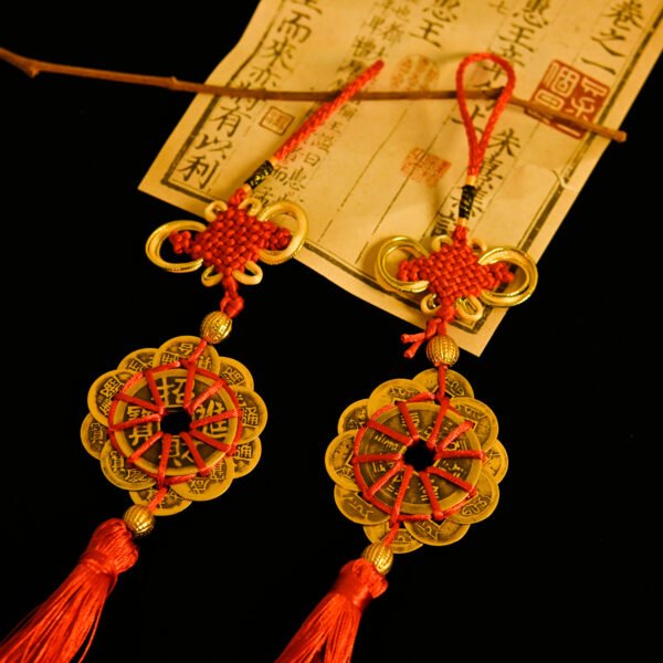 Kismet Copper Coin Ring & Gourd Chinese Knot Pendant - Image 3