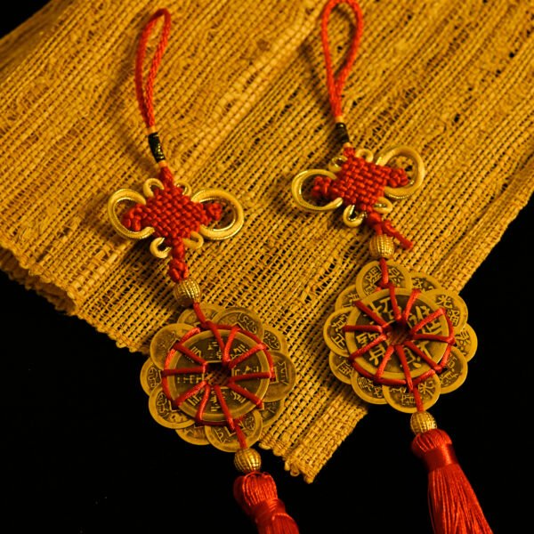 Kismet Copper Coin Ring & Gourd Chinese Knot Pendant - Image 5