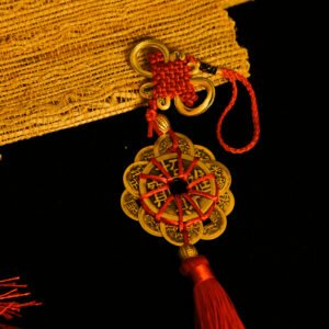 Kismet Copper Coin Ring & Gourd Chinese Knot Pendant