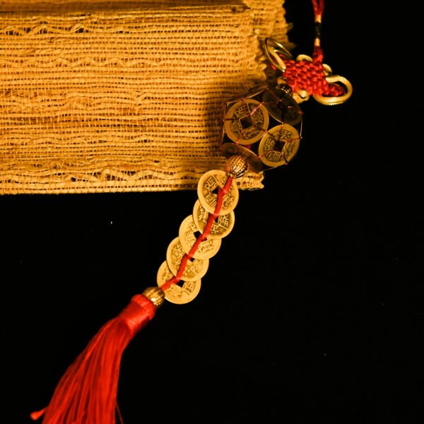 Kismet Copper Coin Ball & Gourd Chinese Knot Pendant - Image 7