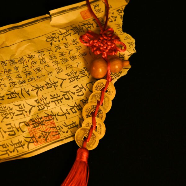 Kismet Copper Coin String & Gourd Chinese Knot Ornament - Image 7