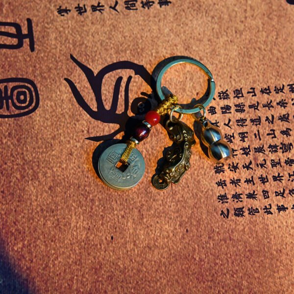 Kismet Brass Pixiu Amulet Keychain - Image 6