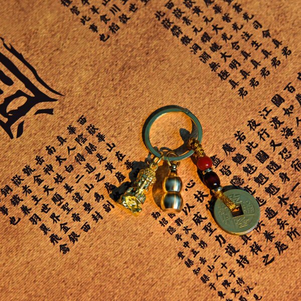 Kismet Brass Guanyin Amulet Keychain - Image 2