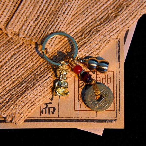 Kismet Brass Guanyin Amulet Keychain - Image 3