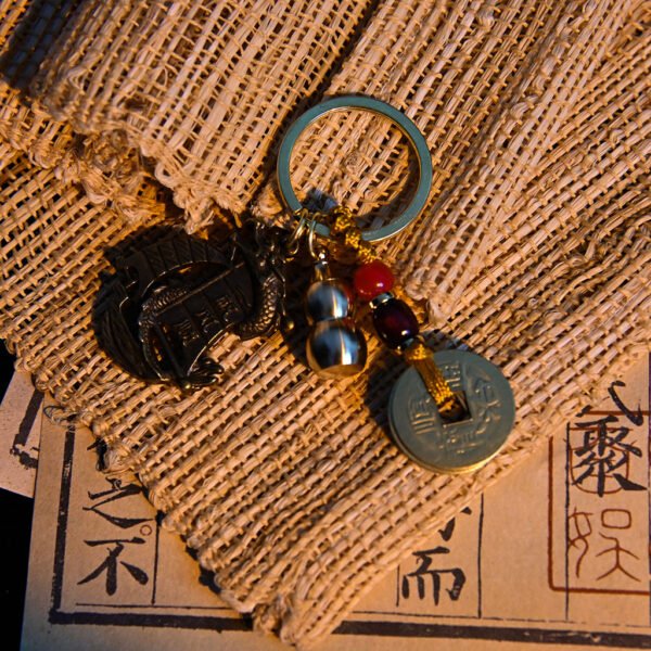 Kismet Brass Sailboat Amulet Keychain - Image 2