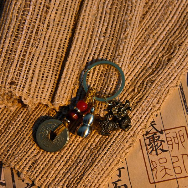 Kismet Brass Qilin Amulet Keychain - Image 6