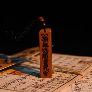 Kismet Tianpeng Ruler Square Column Wood Pendant
