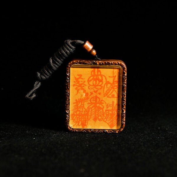 Kismet Yellow Five Thunder Wood Pendant - Image 6
