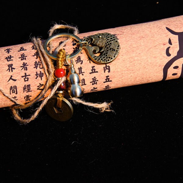 Kismet Brass Carp Amulet Keychain - Image 5